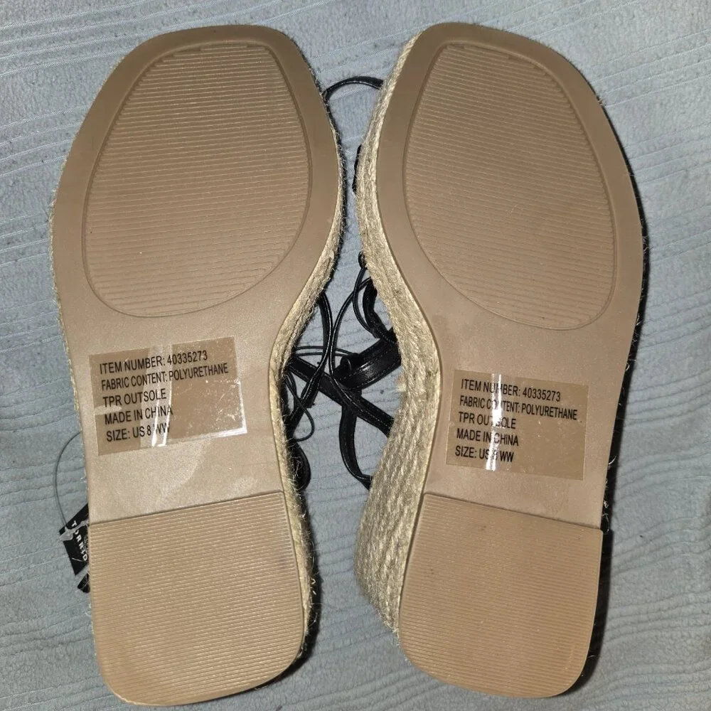 Laceup Strappy Platform Wedge (WW) - Picture 4 of 6